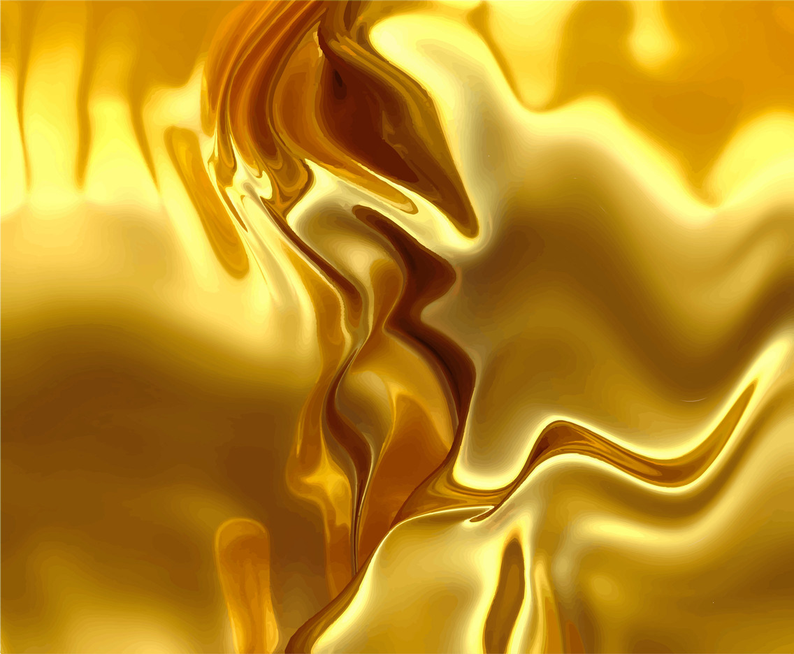 Liquid Golden Vector Background