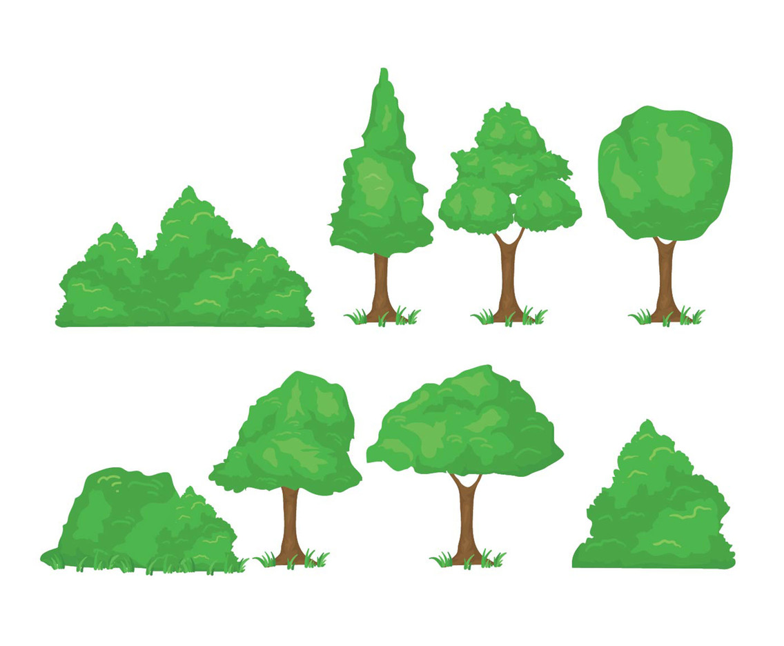 Cartoon Tree set