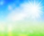 Shiny Free Vector Spring Background