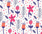 Colorful Floral Background Vector Pattern