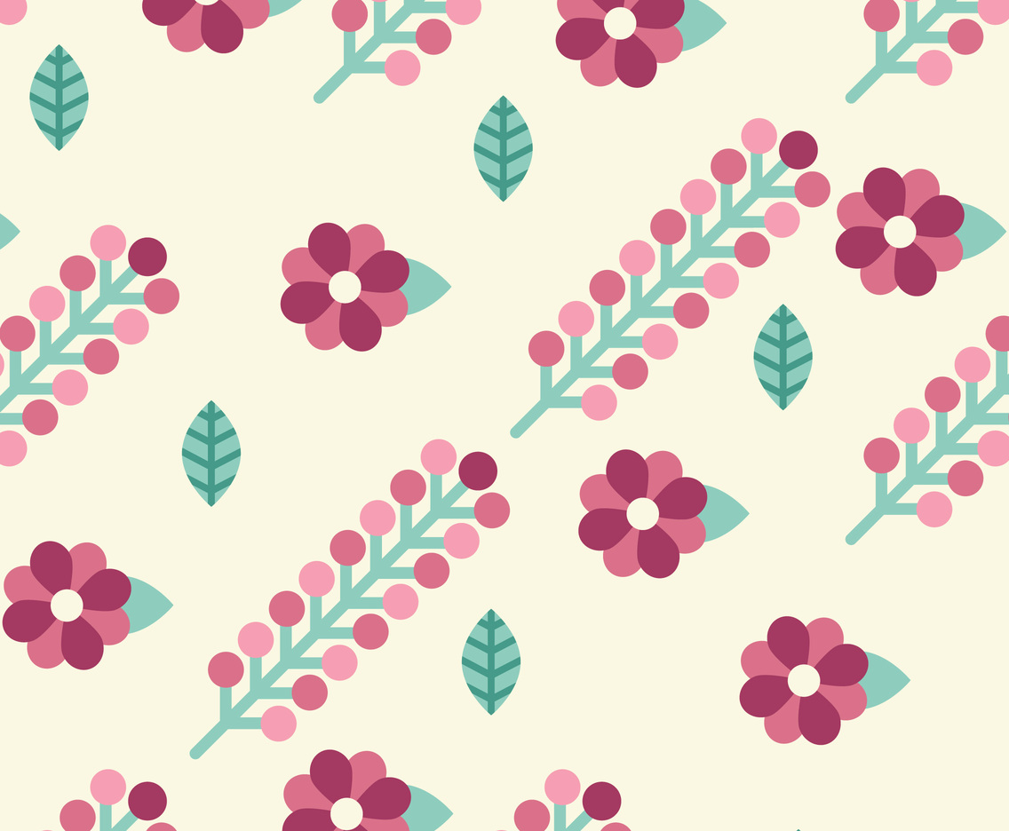 Pink Floral Background Pattern