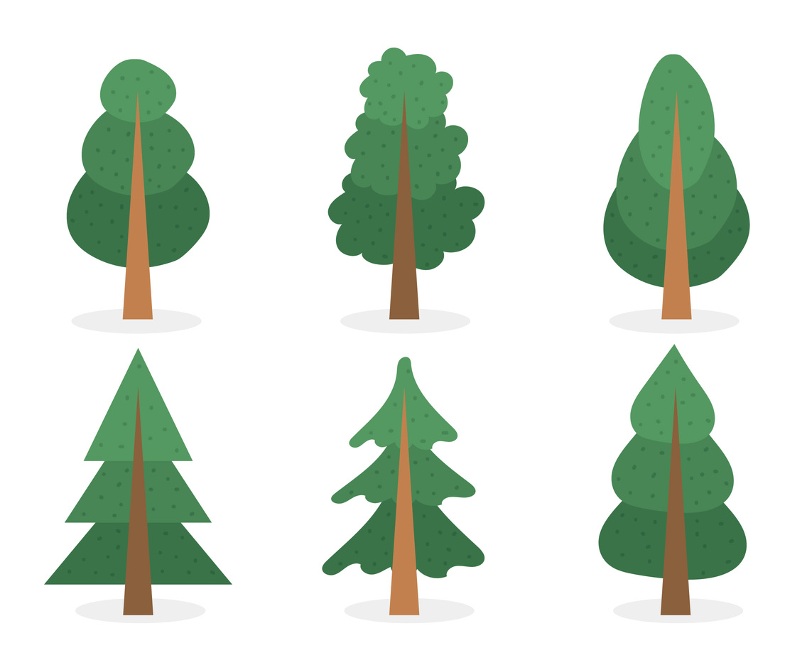 Cartoon Tree Colection Set