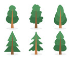 Cartoon Tree Colection Set
