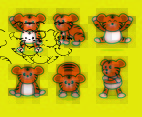 Cartoon Tiger Vector Set