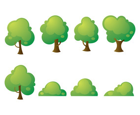 Free Cartoon Tree Vector Vector Art & Graphics | freevector.com