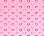 Free Vector Hot Pink Heart Background