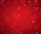 Free Vector Red Love Background