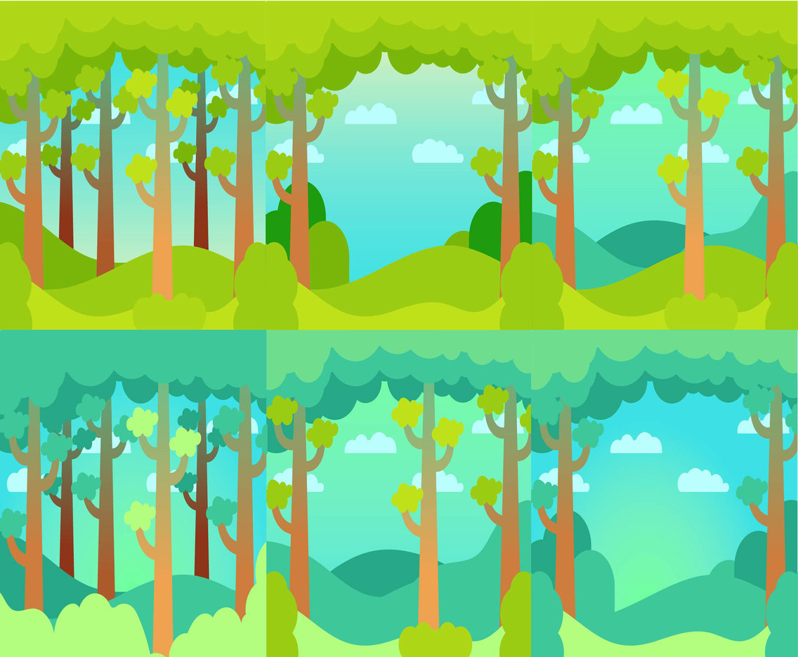 Forest Background Green Set
