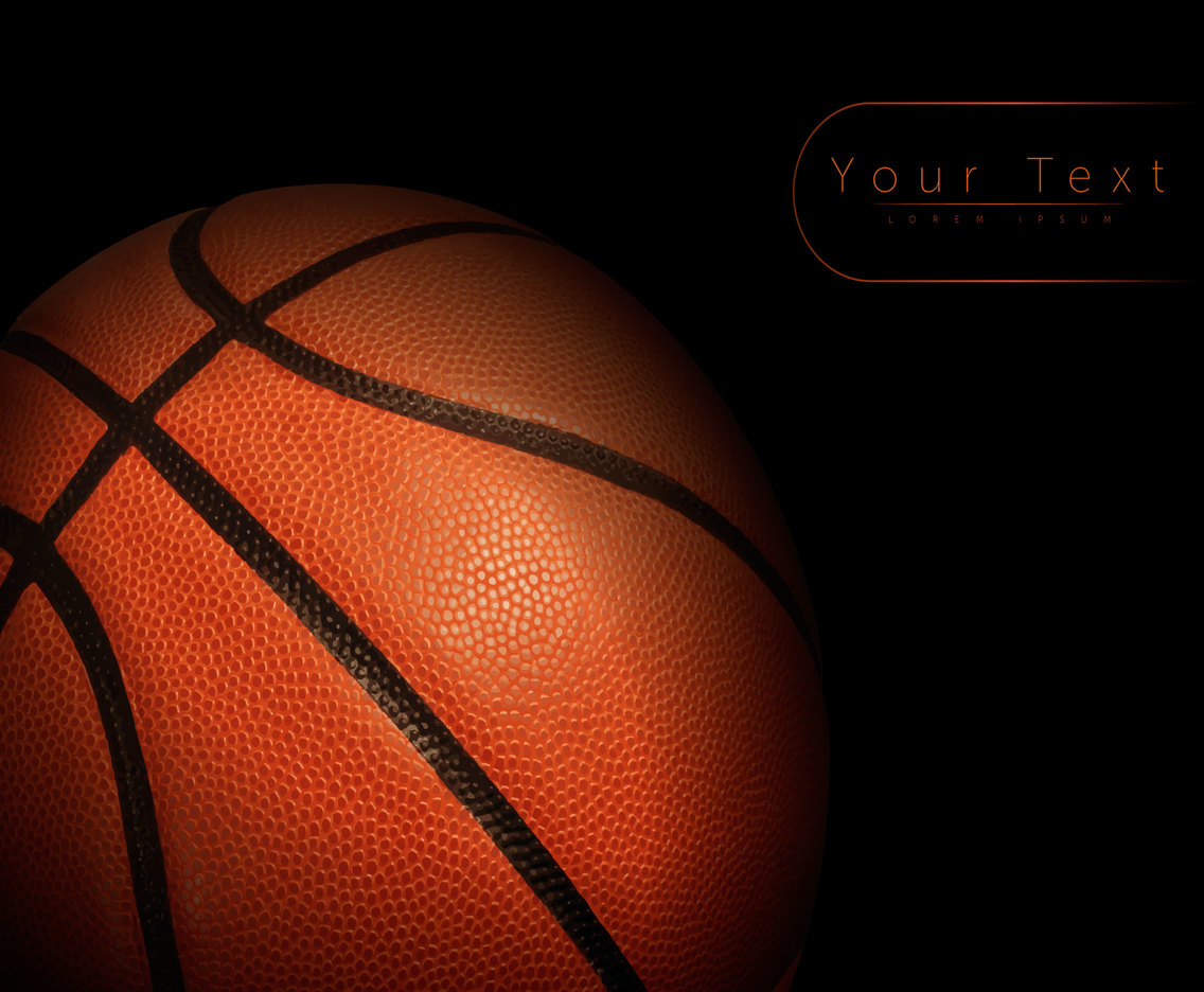 Vector Basketball Ball Background