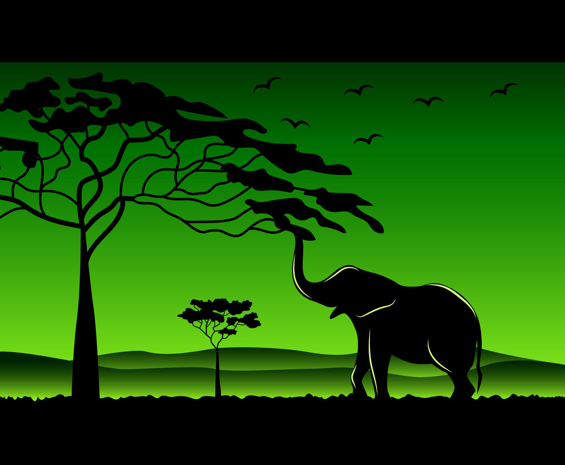 Elephant Silhouette