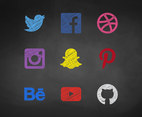 Free Sketchy Social Media Vector Icons