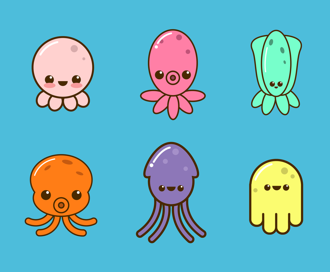 Free Cartoon Octopus Vector Vector Art & Graphics 