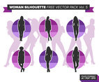 Woman Silhouette Free Vector Pack Vol. 5