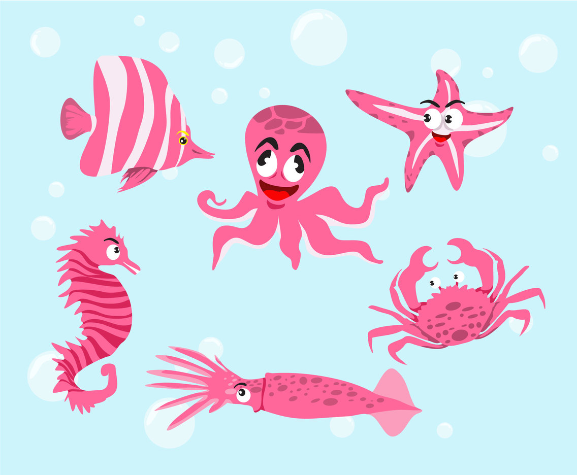 Sea Animals Vector