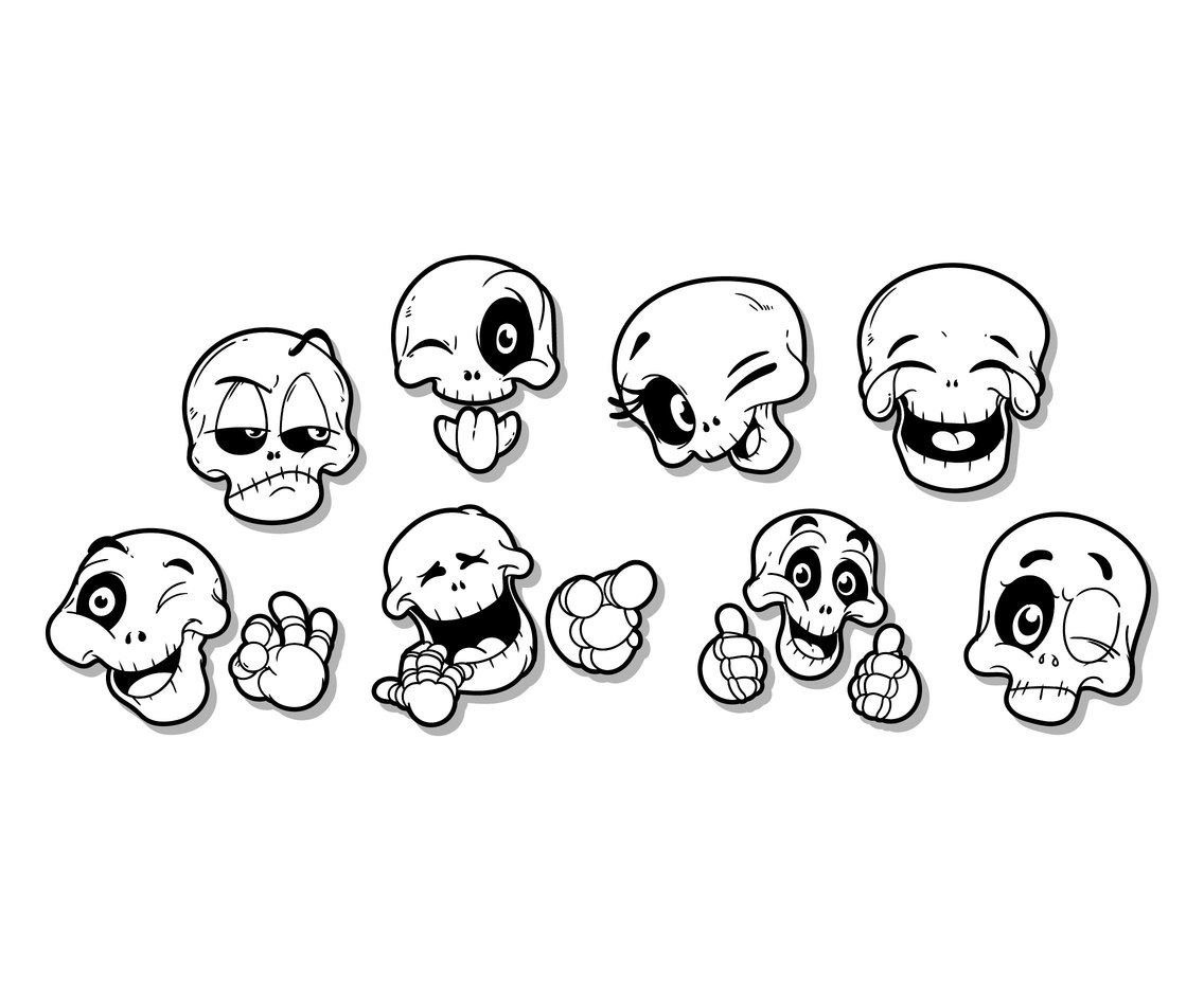 Free Cartoon Skull Icon Vector