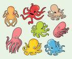 Free Cartoon Octopus Vector