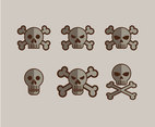 Skull Icons Vector