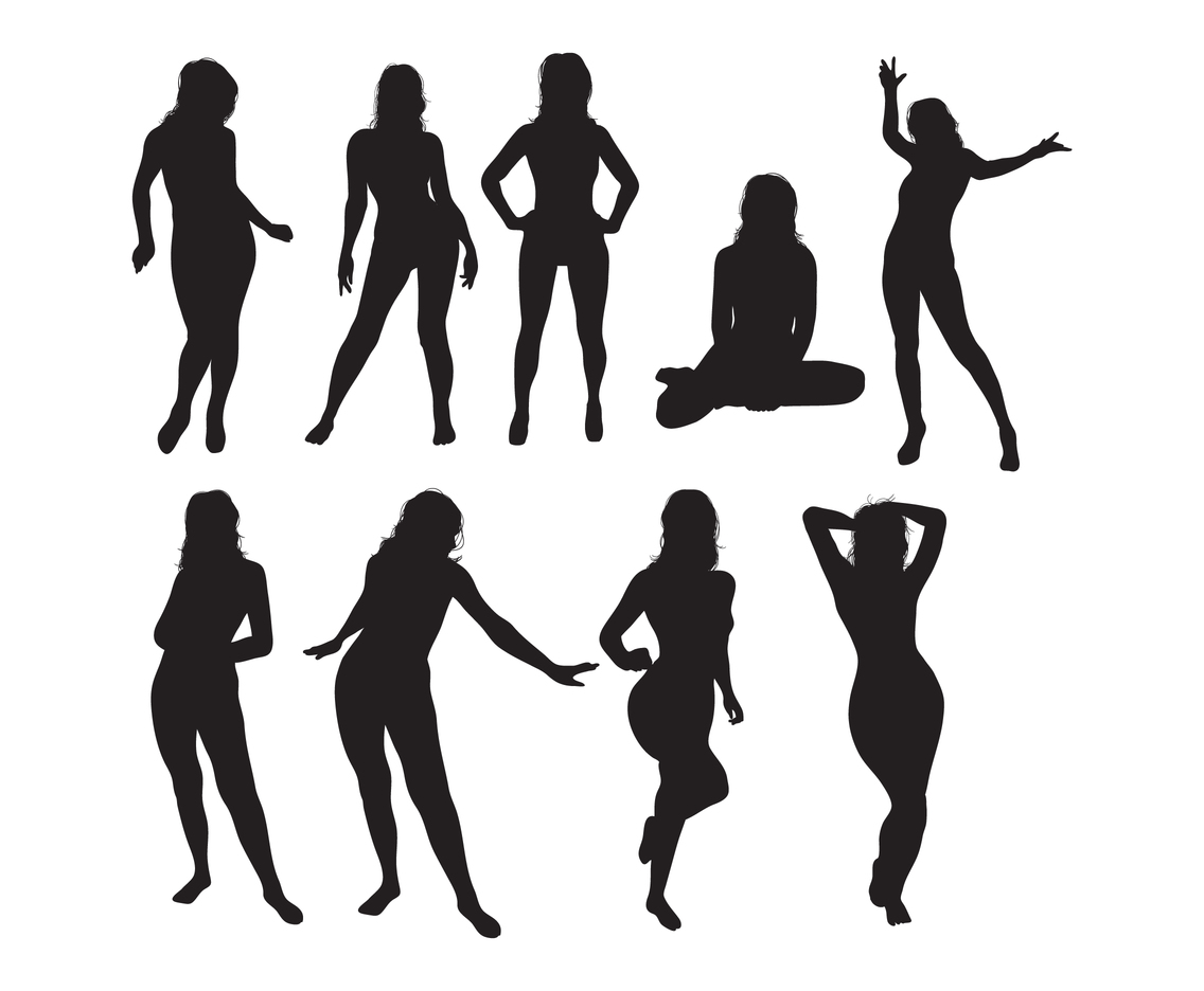 Woman Silhouette Free Vector cdr Download 