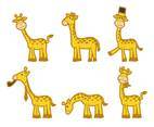 Cartoon Giraffe Vectors