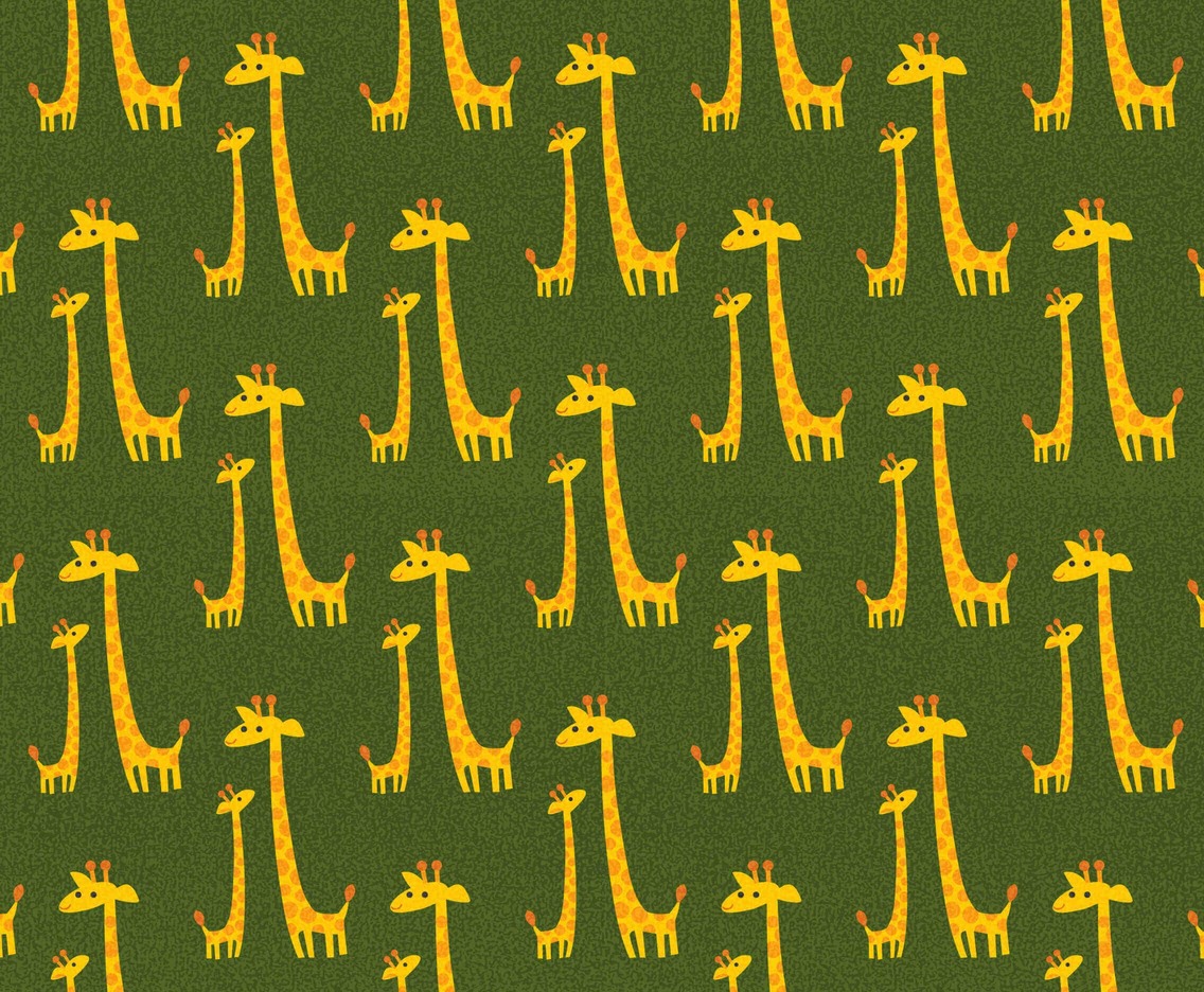Free Cartoon Giraffe Vector Pattern
