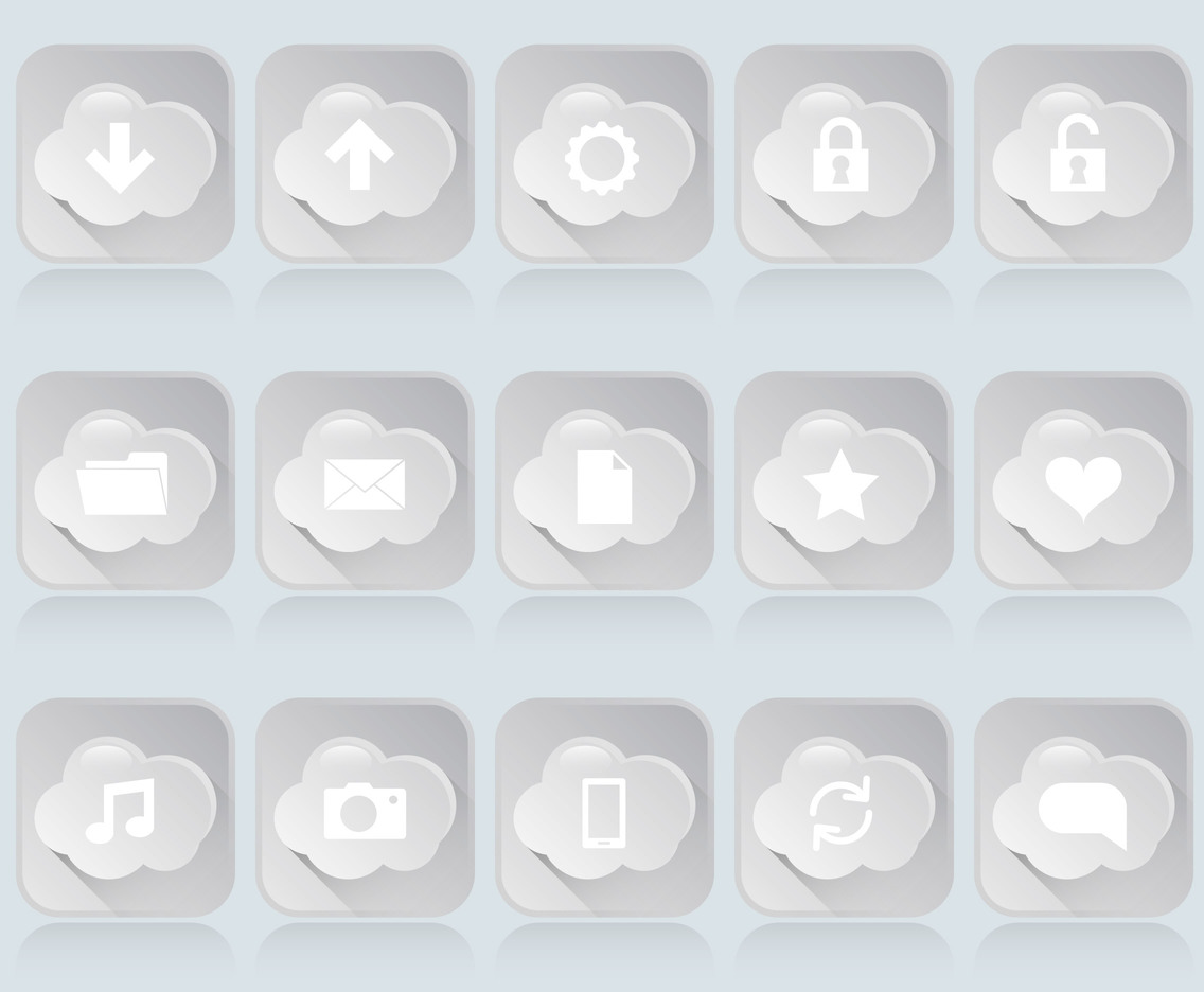 Gray Cloud Icons