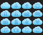 Flat Cloud Service Icons