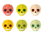 Colorful Mexican Skull Collection Vector