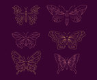 Tin LIne Butterfly Collection Set