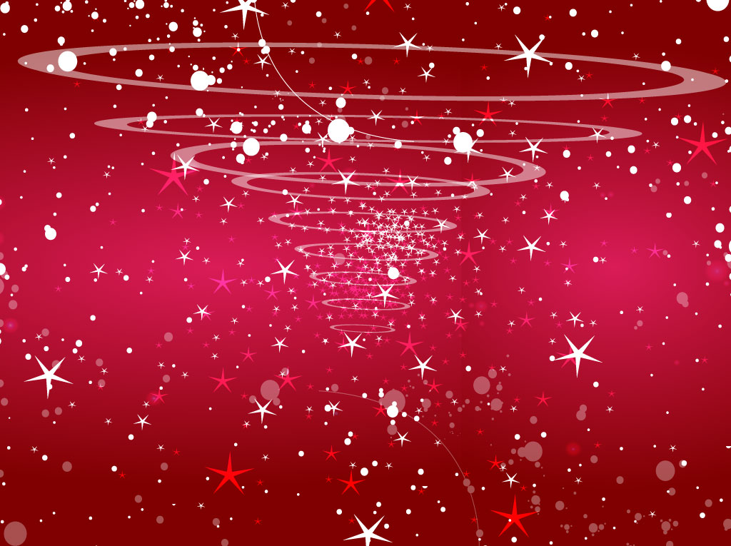 Starry Red Background