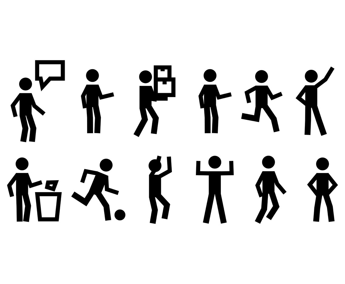 Various Person Icons Vector