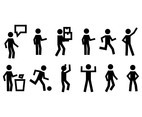Various Person Icons Vector