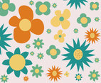 Sweet Flowery Background Vector