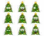 Free Cartoon Christmas Tree Vector