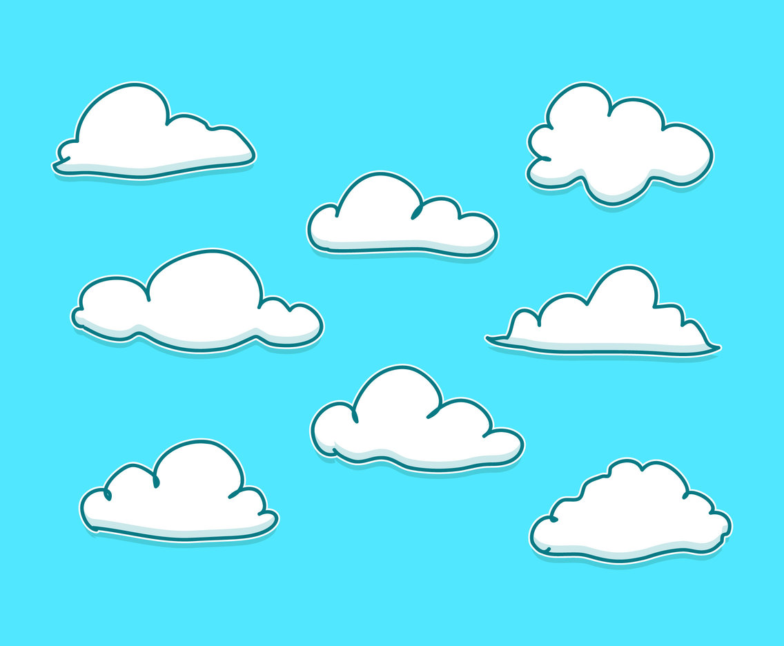 Cartoon Clouds Illustration Vector