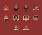 Basketball Logos Template Icon Set