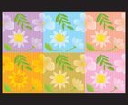 Hand-made Flower Backgrounds
