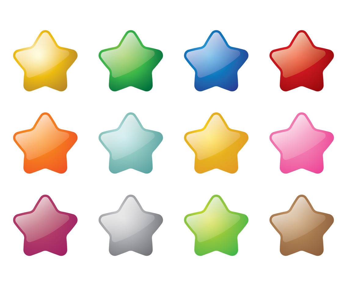 Star Glossy Vector
