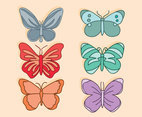 Butterfly Clip Art Vector Set