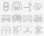Gray Railroad Icons