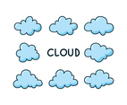 Funny Clouds Illustration