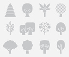 Gray Tree Icons