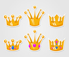Cartoon Gold Crown Vectors