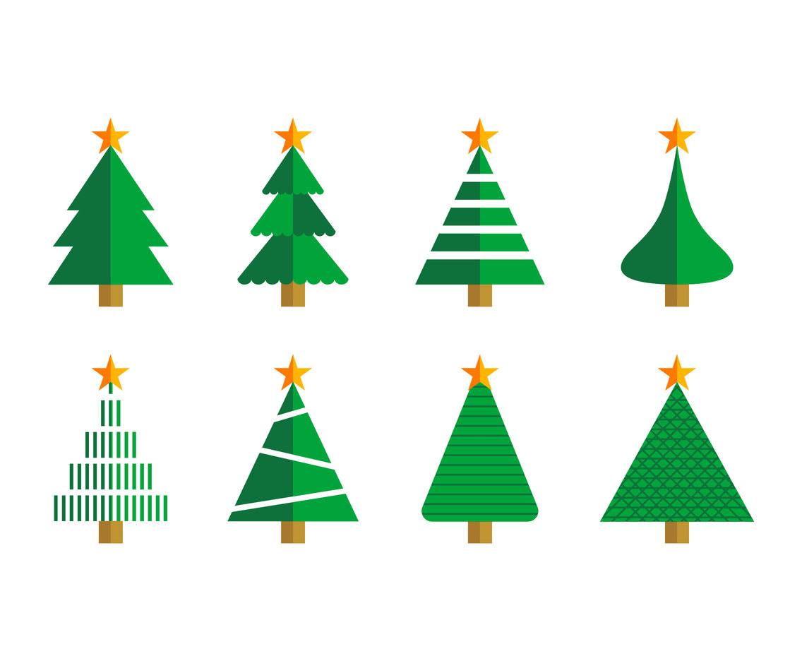 Free Cartoon Christmas Tree Vector Vector Art & Graphics 