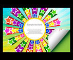 Star Colorful Background Vector 