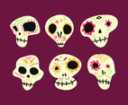 Mexican Skull Illustration Vector