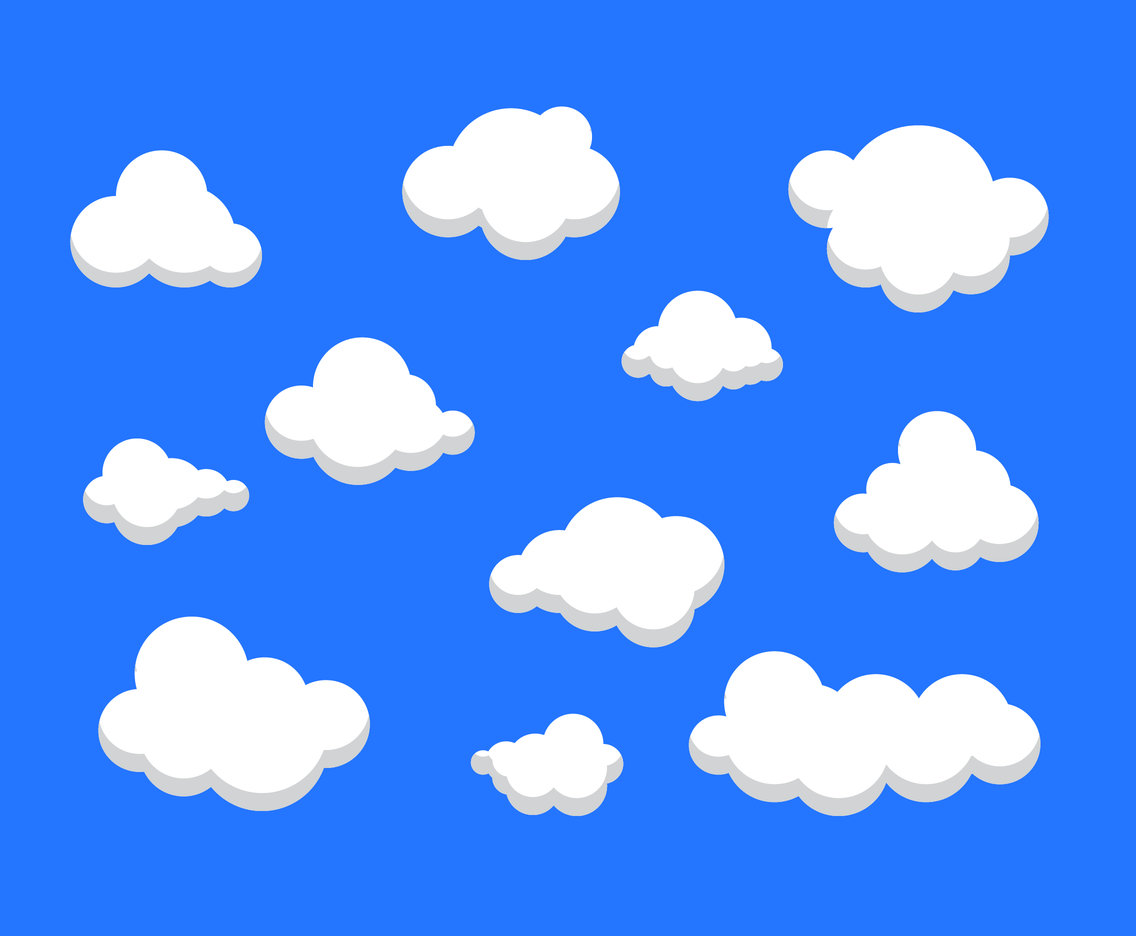 Free Cartoon Clouds Vector