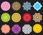 Colorful Mandala Icons