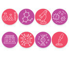 Science Element Circle Icons