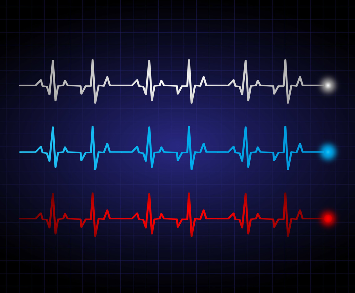 Heartbeat illustration vector