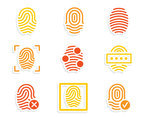 Fingerprint Icons Vector